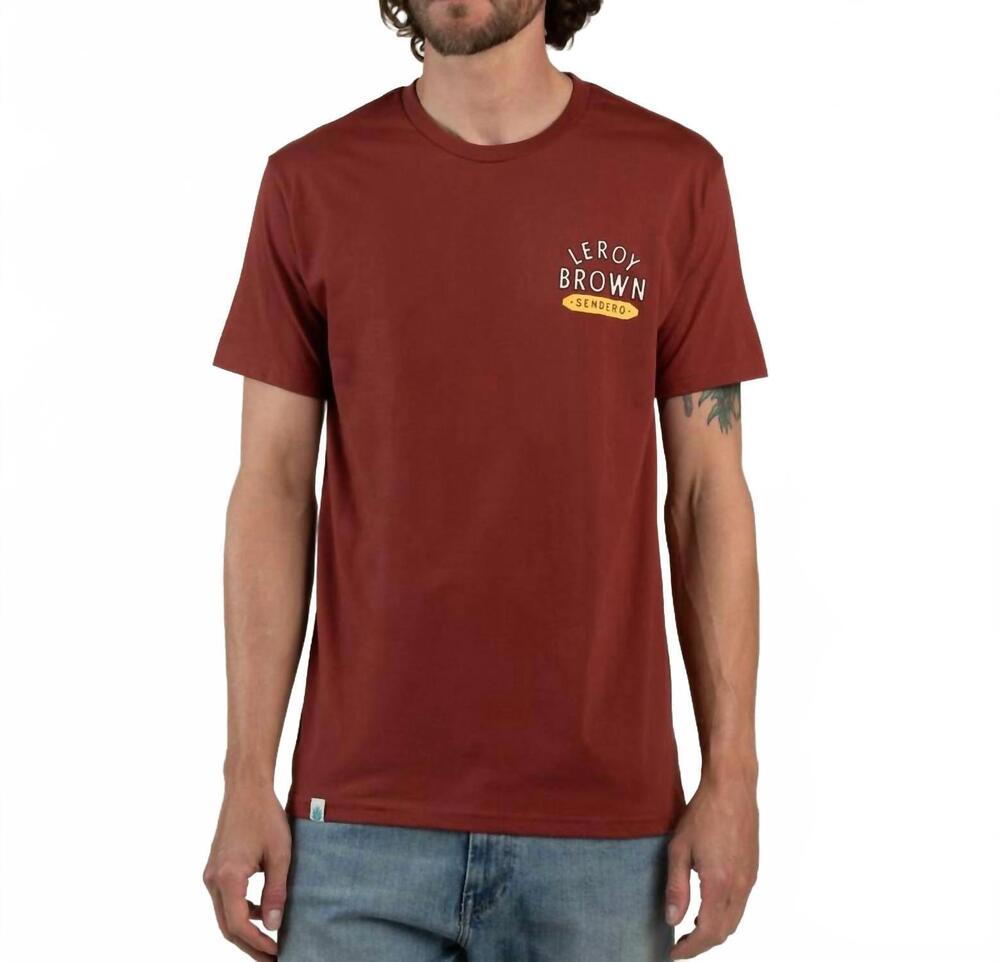NEW SENDERO PROVISIONS CO. leroy brown t-shirt in warm red